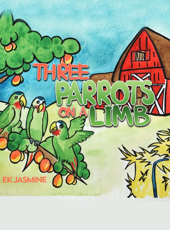 Three Parrots on a Limb